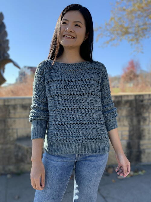 Easy Bead Stitch Pullover 