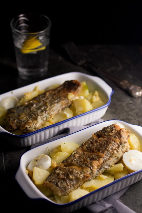 European Hake And A Potato Salad | FaveHealthyRecipes.com