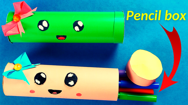 How To Make A Paper Pencil Box Easy