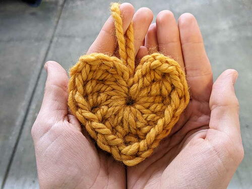 Bulky Crochet Heart