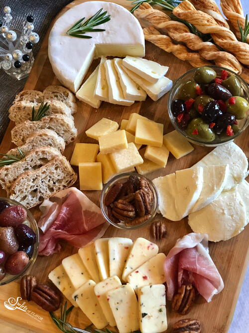 Charcuterie Board With Roasted Grapes