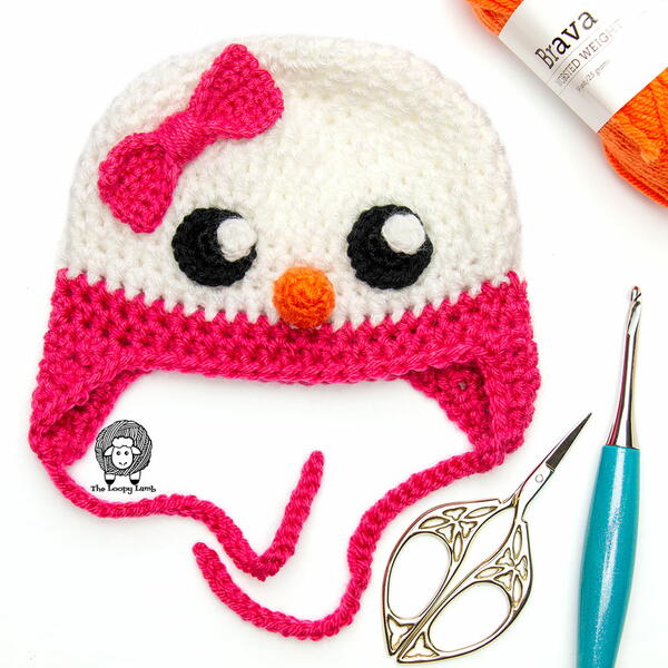Snowella Crochet Snowman Hat