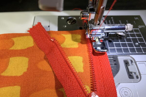 Step 3: Stitch the Zipper to Fabric
