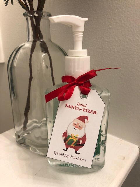 Hand Santa-Tizer Tags [Free Printable ...