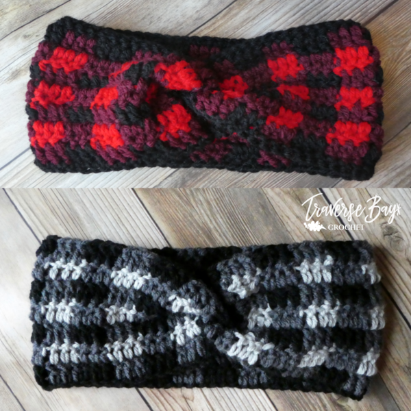 Plaid Twist Headband 