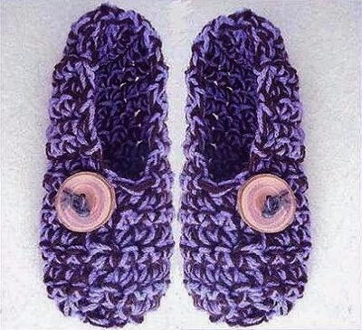 30 Minute Chunky Crochet Slippers Crochet Pattern - Whistle and Ivy