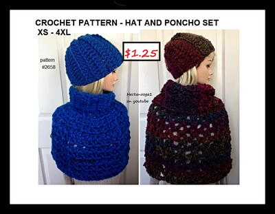 Easy Crochet Cowl Poncho