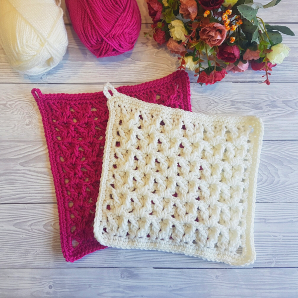 V Stitch Waffle Pot Holder