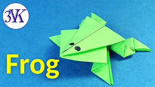 How To Make A Jumping Paper Frog? | AllFreeKidsCrafts.com