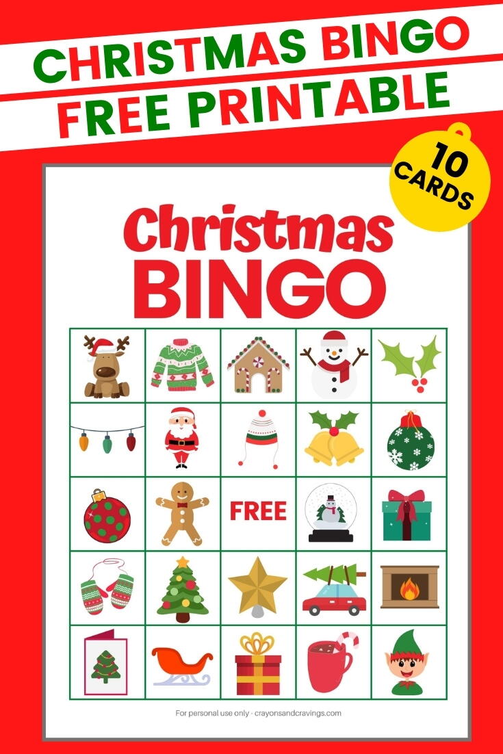 Christmas Bingo Game Free Printable | AllFreeChristmasCrafts.com christmas-bingo-game-free-printable-allfreechristmascrafts-com