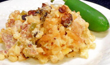 Creamed Corn and Ham Casserole