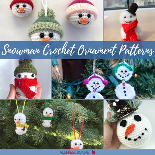 10 Snowman Crochet Ornament Patterns
