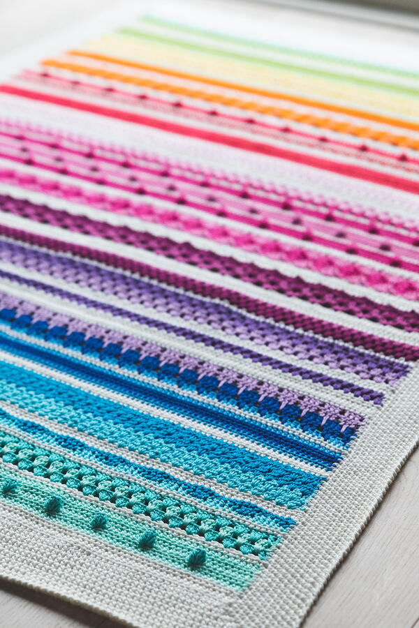 Baby Rainbow Sampler Blanket