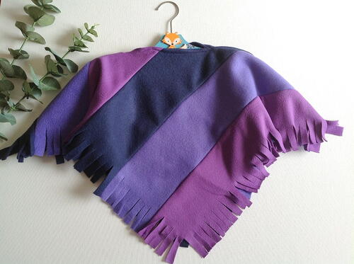 Child’s Poncho Sewing Pattern ( Color Block Poncho)