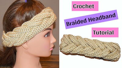 Crochet Braided Headband