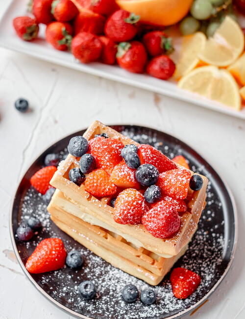 Oven Baked Waffles
