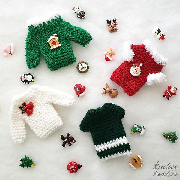 Christmas Sweater Gift Card Holder Ornament
