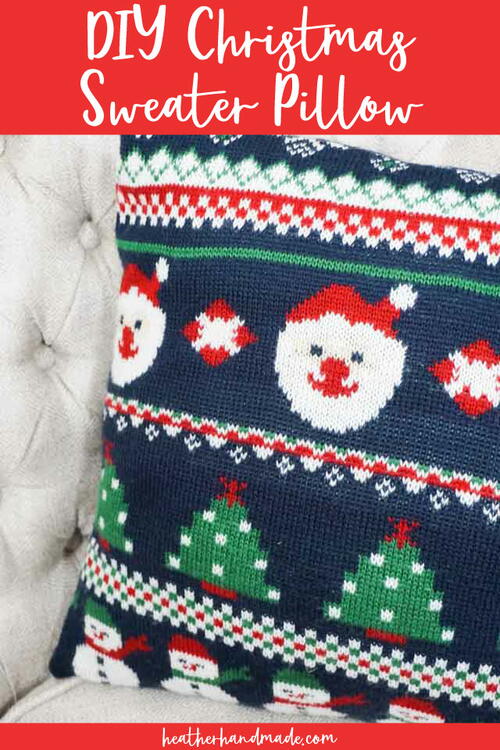 Diy Christmas Sweater Pillow