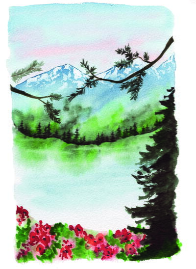 A Peaceful Wild Watercolor