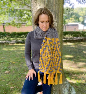 diamond scarf pattern