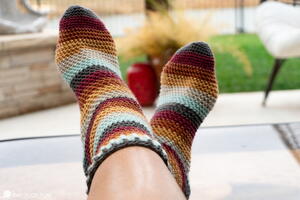 Yoga Crochet Socks