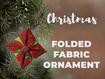 Easy Folded Fabric Ornament