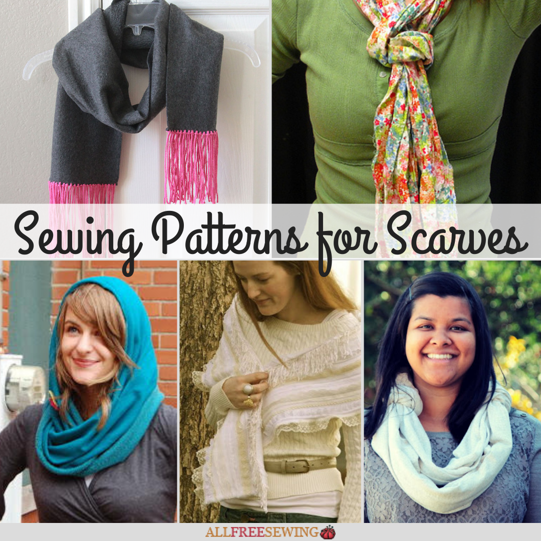 36 Sewing Patterns for Scarves (+ Tutorials)