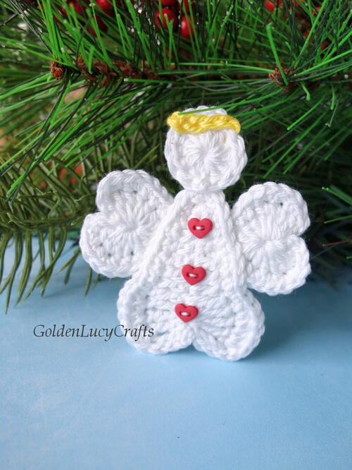 Crochet Heart Angel