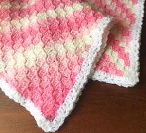 Easy Corner To Corner Crochet Baby Blanket