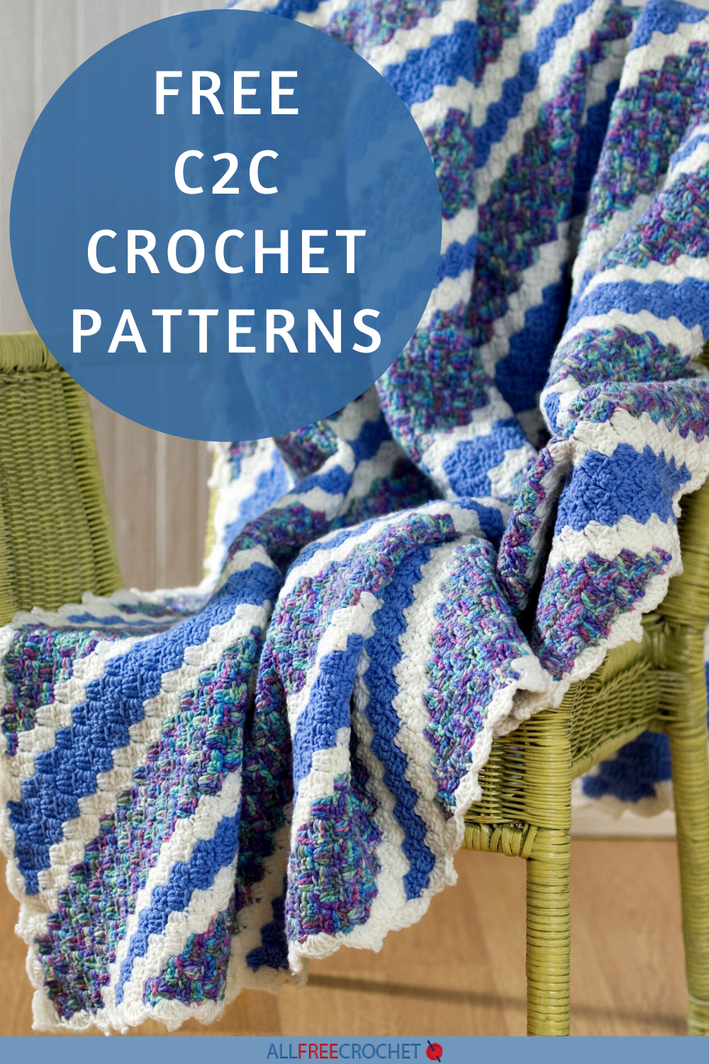 50 Free Corner to Corner Crochet Patterns | AllFreeCrochet.com for Free Printable C2c Crochet Patterns