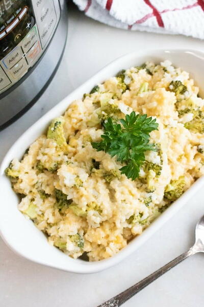 Instant Pot Broccoli Rice And Cheese Casserole