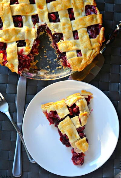 Triple Cranberry Pie