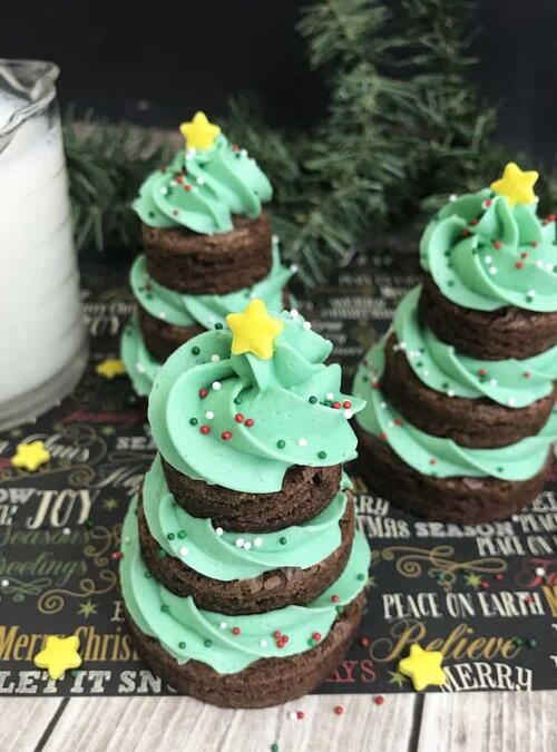 Christmas Tree Brownies