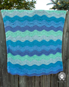 Tranquil Tides Blanket | AllFreeCrochet.com