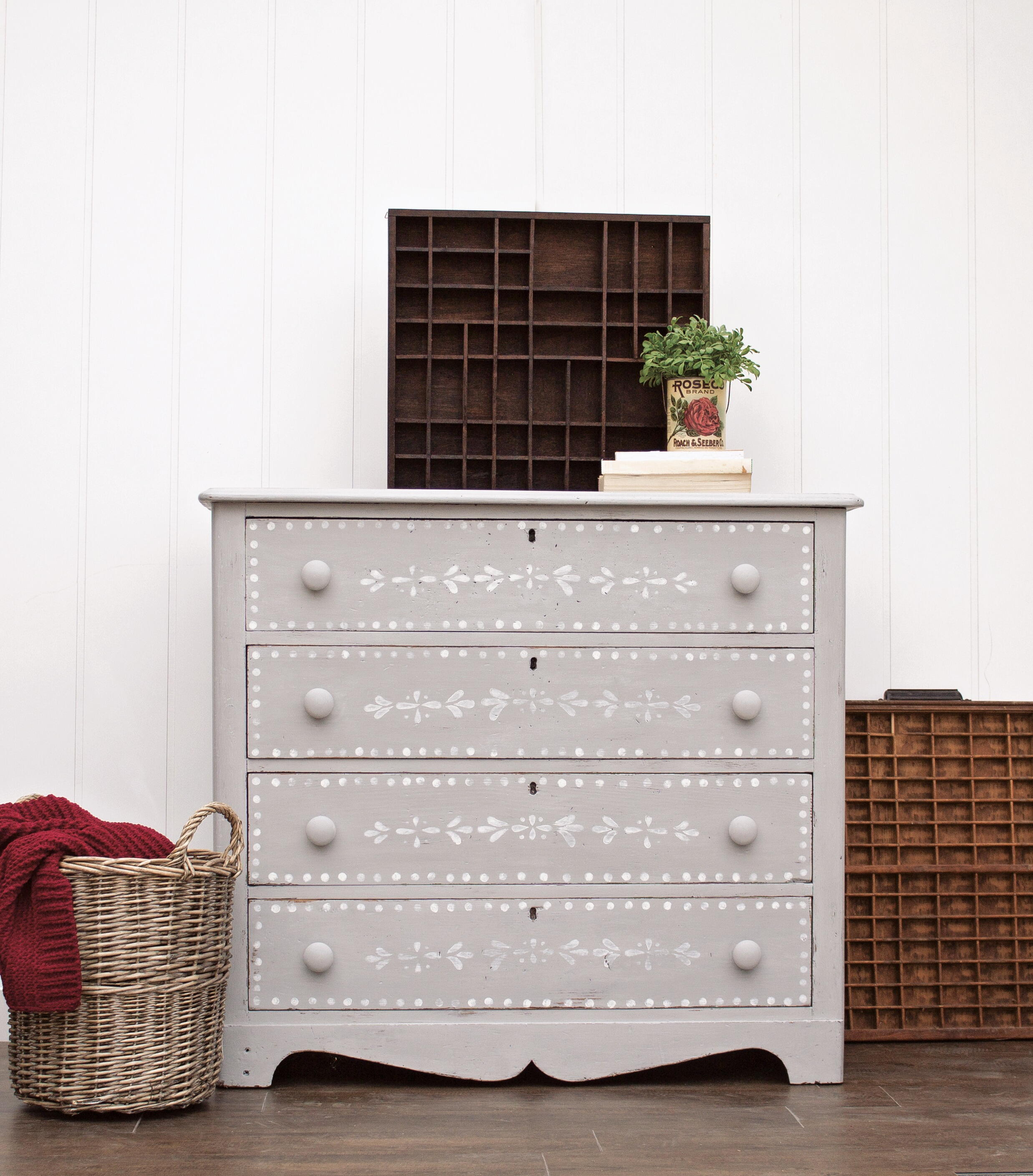 Rustic Stenciled Dresser Makeover | FaveCrafts.com Rustic Stenciled Dresser Makeover | FaveCrafts.com