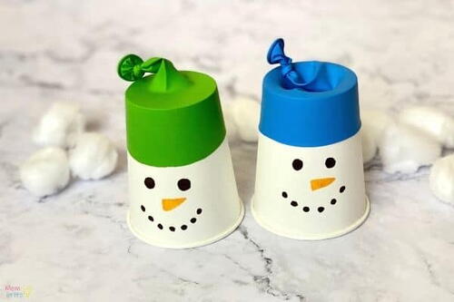 How To Make Snowman Snowball Shooters