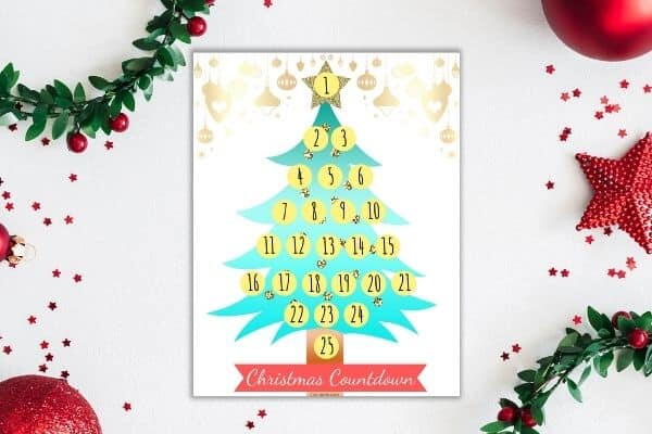 Christmas Tree Advent Calendar [free Printable]