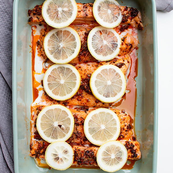 Baked Spiced Salmon Fillet