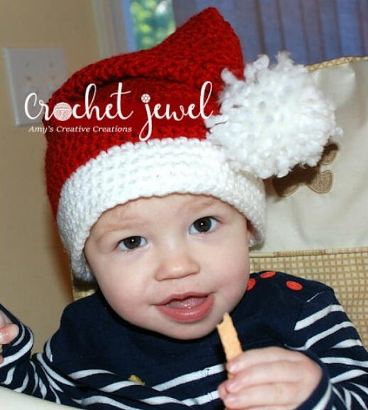 Toddler Crochet Santa Hat