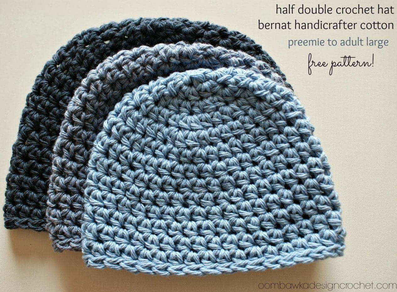 11 Great Free Crochet Hat Patterns for Beginners • Oombawka Design