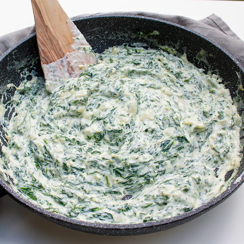 Creamed Spinach With Cream Cheese. | FaveHealthyRecipes.com