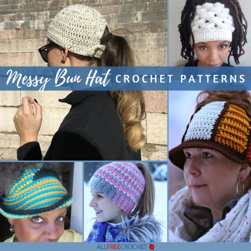 Download 30 Messy Bun Hat Patterns Crochet Allfreecrochet Com