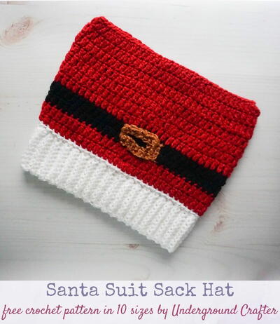 Santa Suit Sack Hat