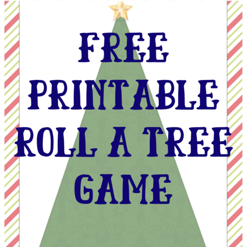 Free Printable Roll A Tree Christmas Game