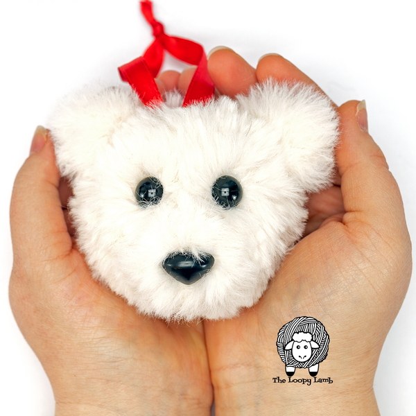 Polar Bear Crochet Tree Ornament