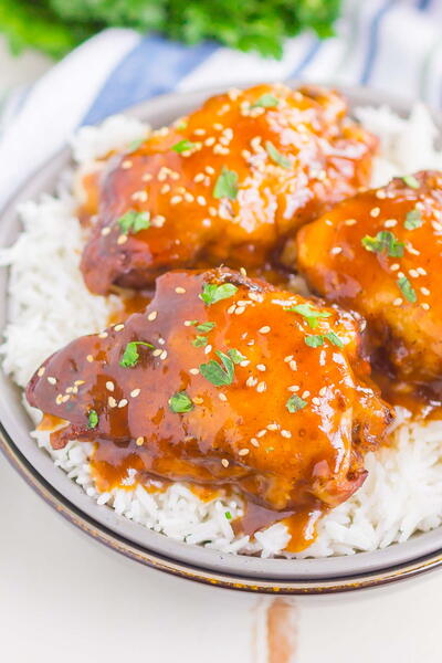 Slow Cooker Teriyaki Chicken | FaveSouthernRecipes.com