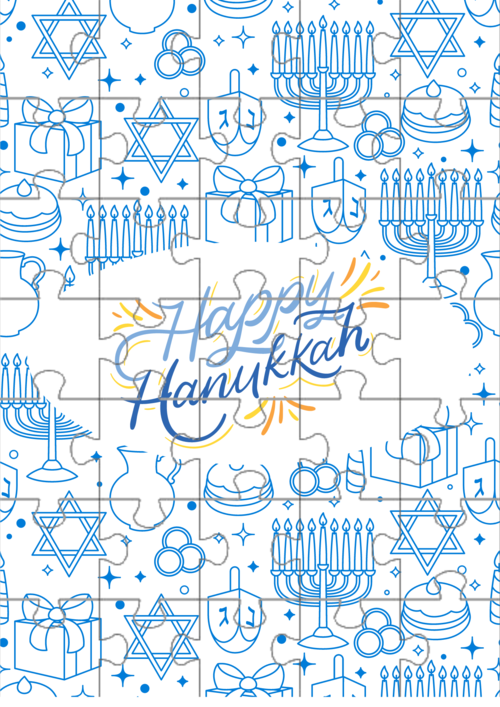 Printable Hanukkah Puzzle For Kids