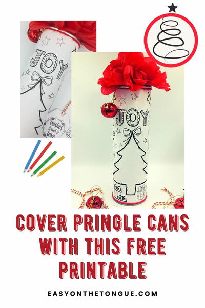 Pringle Can Free Coloring Printable