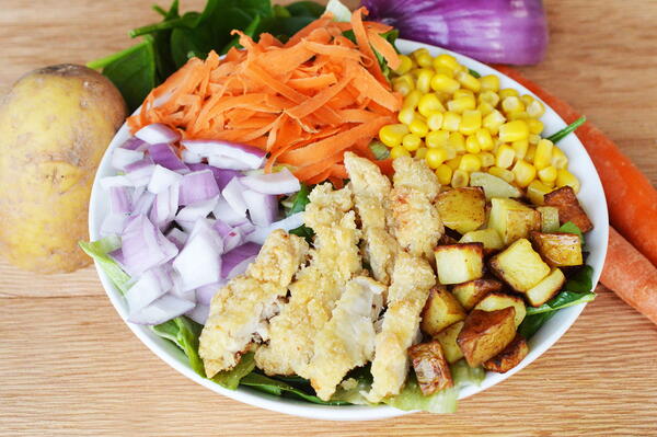 Southern Fried Chicken Salad