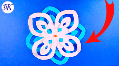 How To Make A Snowflake A Flower From Paper?